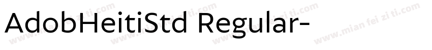 AdobHeitiStd Regular字体转换